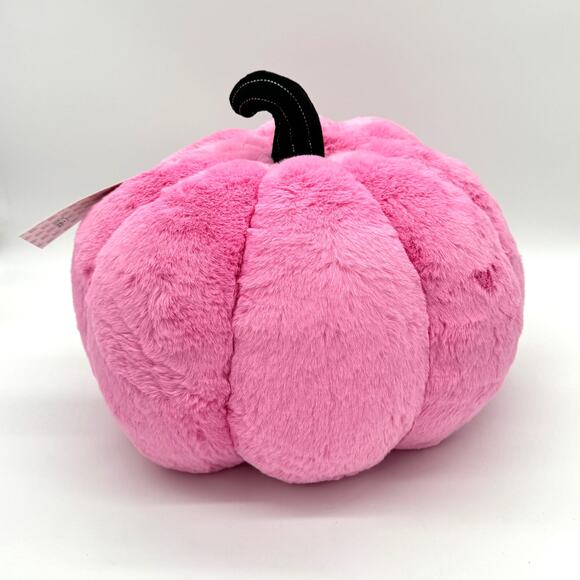 2 Cupcakes & Cashmere Pink & Rosette 3D Koda Jack O Lantern Pumpkin Pillow Set - Picture 5 of 8